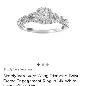Vera wang engagement ring size 7
